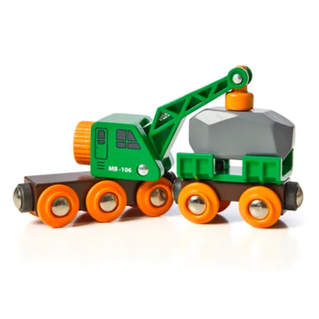 BRIO Kranwagen mit Anhänger