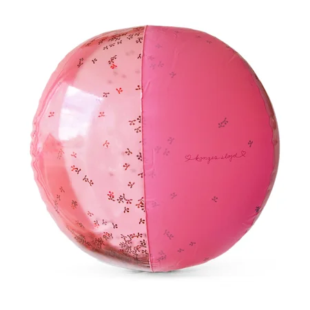 Konges Sløjd Strandball, transparent rosa