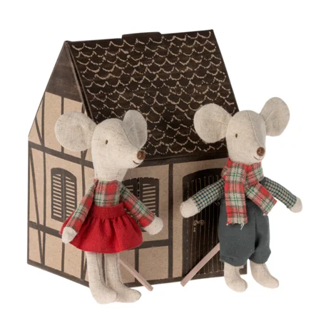 Maileg Wintermaus Zwillinge, kleiner Bruder & -Schwester