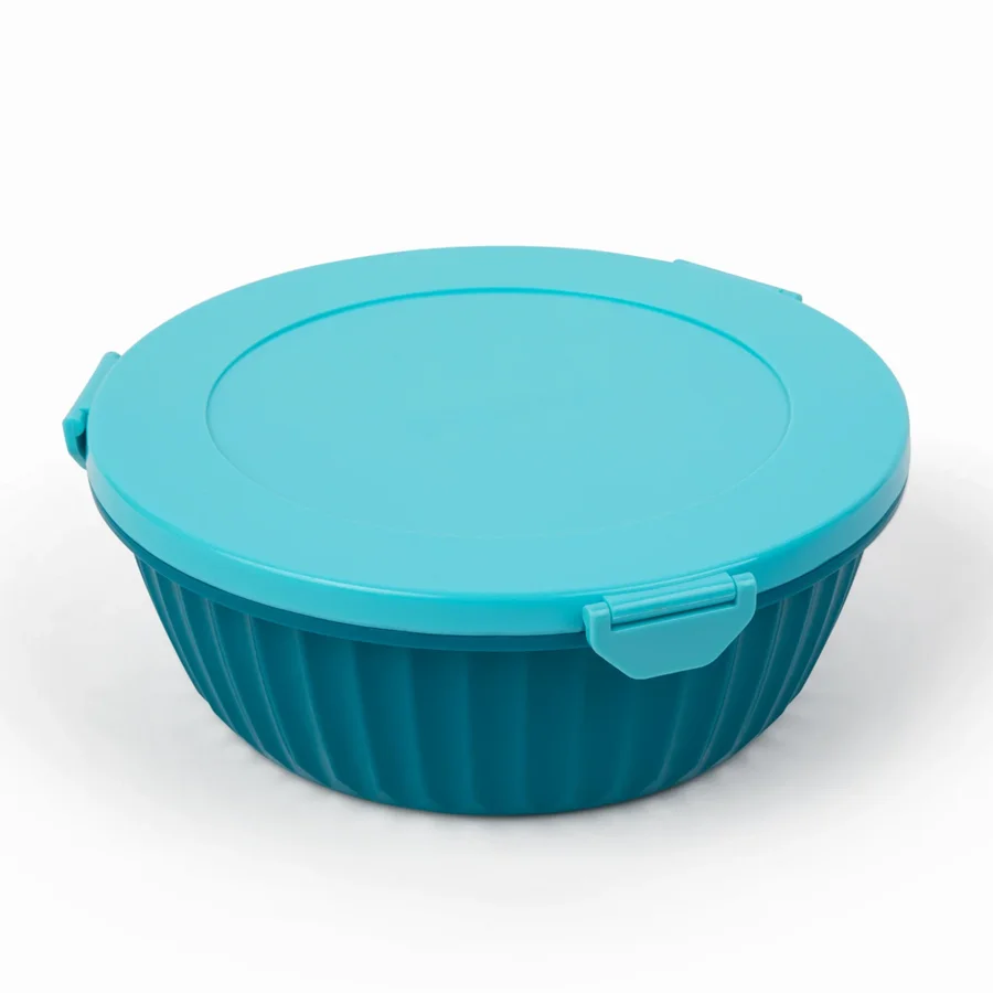 Poke Bowl Snackbox mit Trennfächern, lagoon blue, Yumbox 