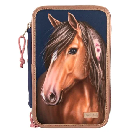 Creative Studio Miss Melody Dreifach-Federtasche, night horses