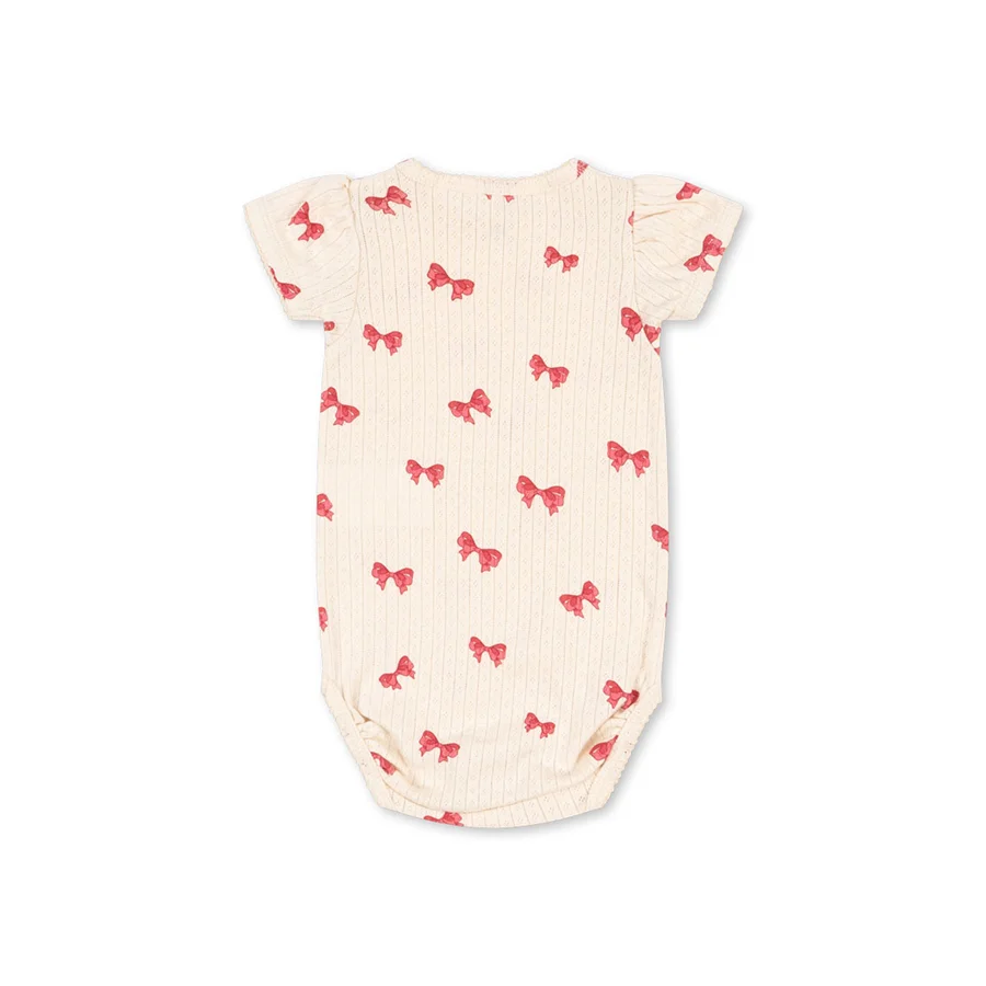 Konges Sløjd Minnie Body mit Puffärmeln, rosia bow