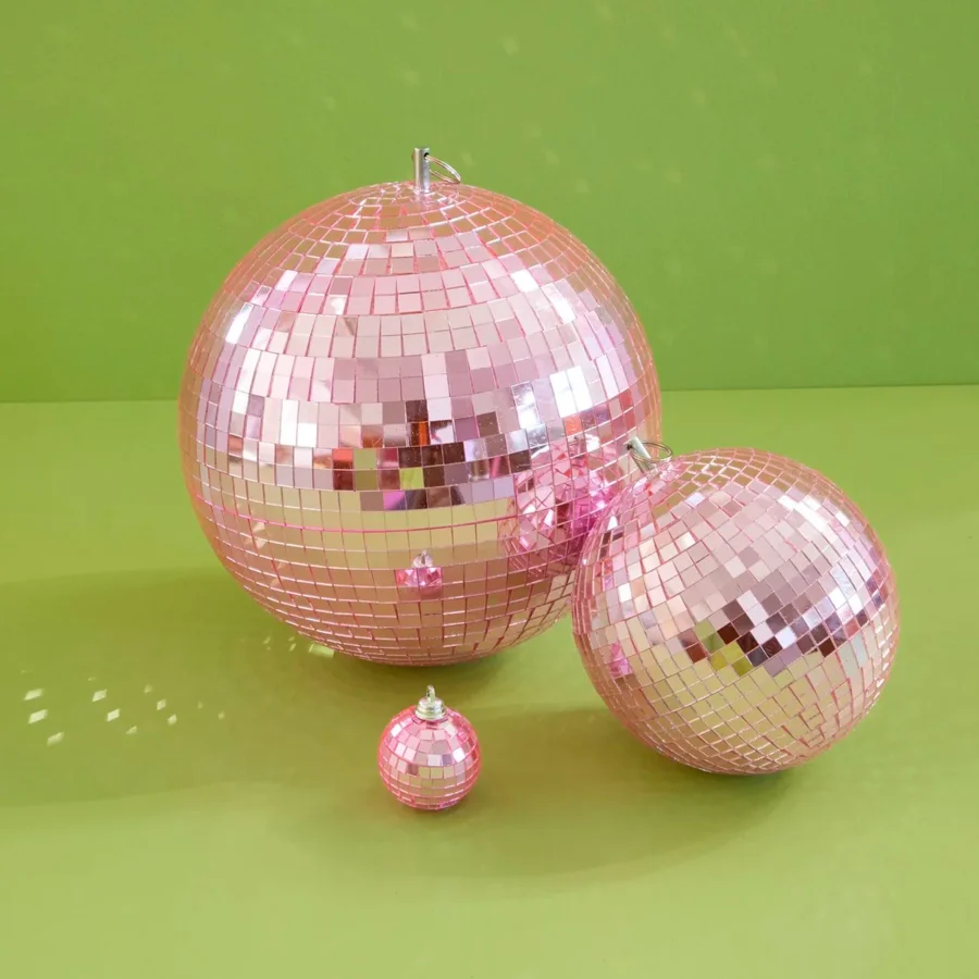 Discokugel medium, pink, Rice