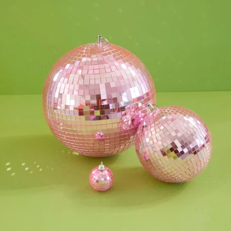 Discokugel medium, pink, Rice