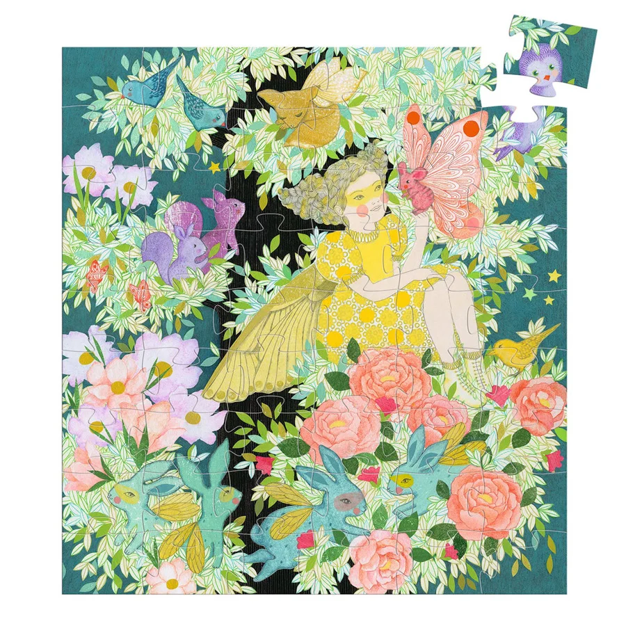 Djeco Scherenschnittpuzzle 54-teilig, Floras Baum