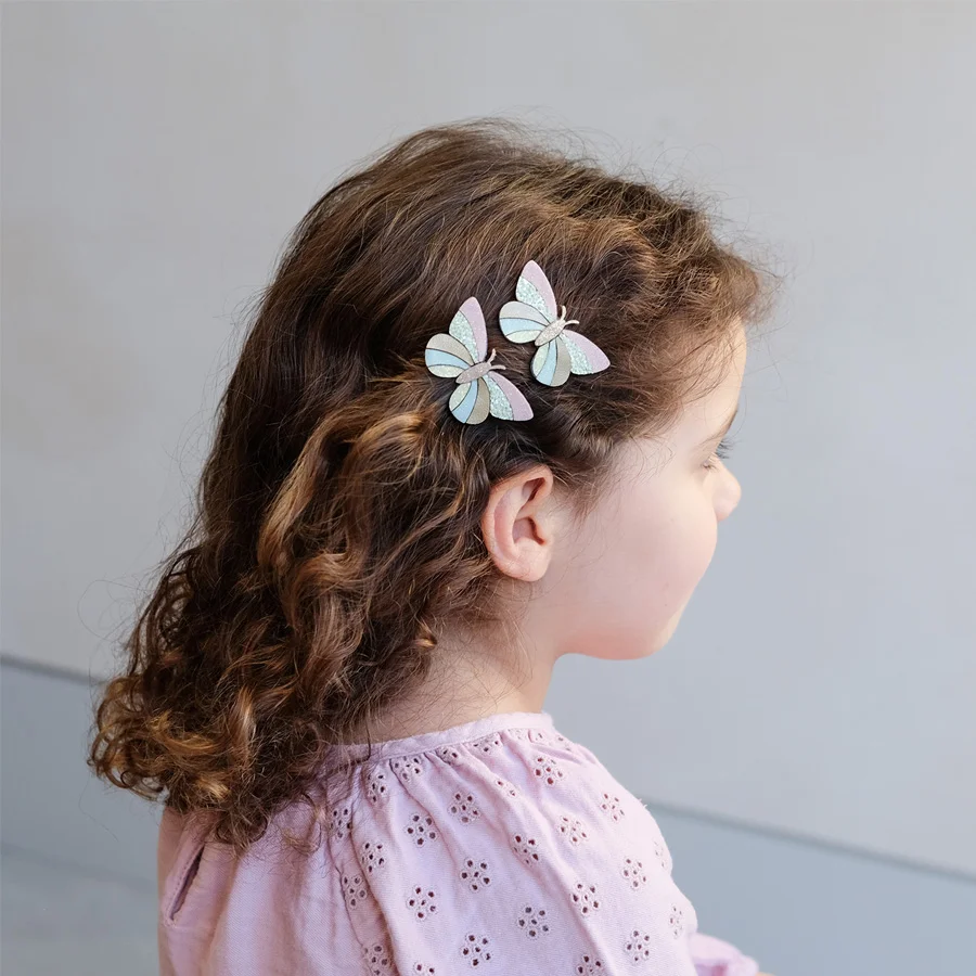 Mimi & Lula Haarspangen, Streifen Schmetterling Frühlingszauber