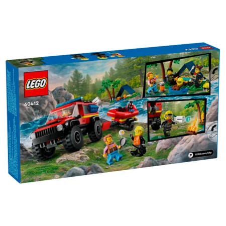 LEGO® City, Feuerwehrgeländewagen mit Rettungsboot