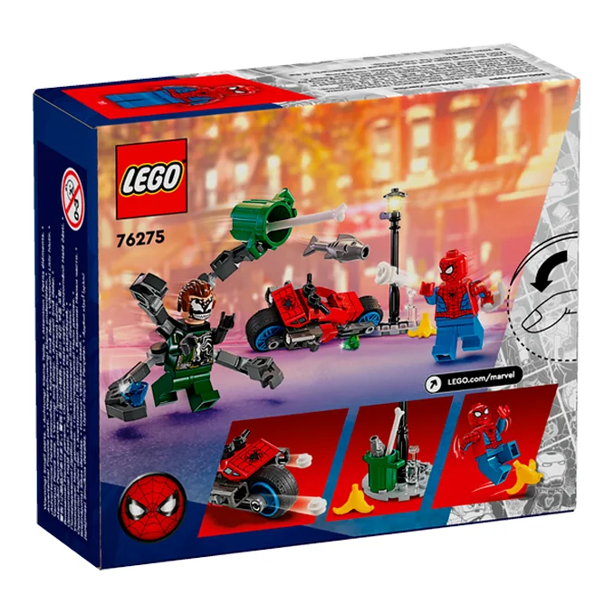 LEGO® Marvel, Verfolgungsjagd mit dem Motorrad: Spider-Man vs. Doc Ock