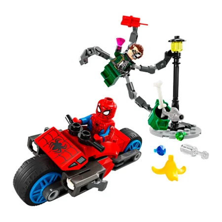 LEGO® Marvel, Verfolgungsjagd mit dem Motorrad: Spider-Man vs. Doc Ock