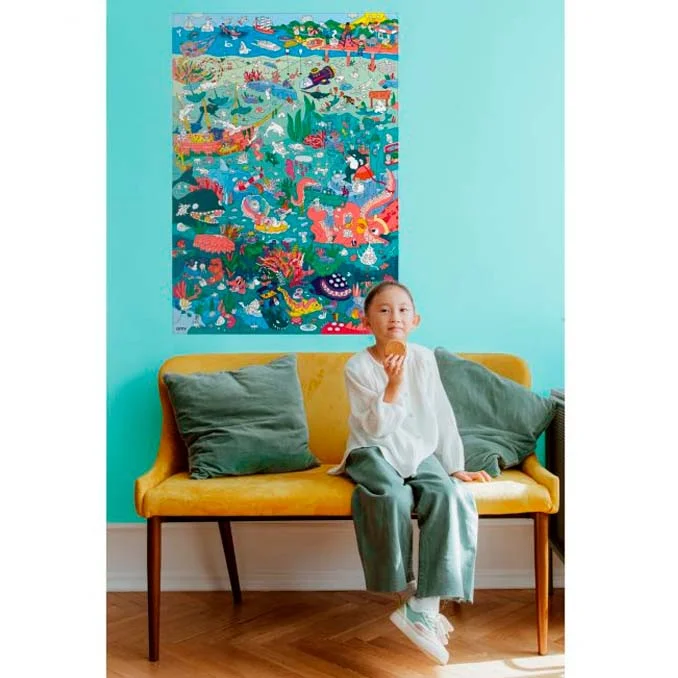 Omy gigantisches Plakat mit Stickern, Ocean