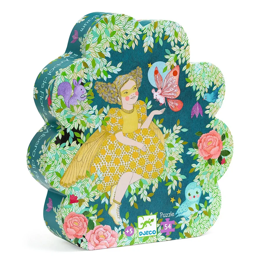 Djeco Scherenschnittpuzzle 54-teilig, Floras Baum