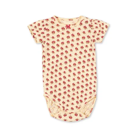 Konges Sløjd Minnie Body mit Puffärmeln, rosie sorbet