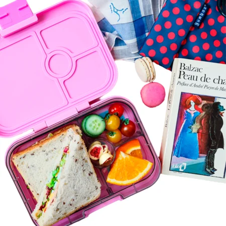 Yumbox Panino Brotbox mit 4 Fächern, Fifi pink - Paris je t'aime tray