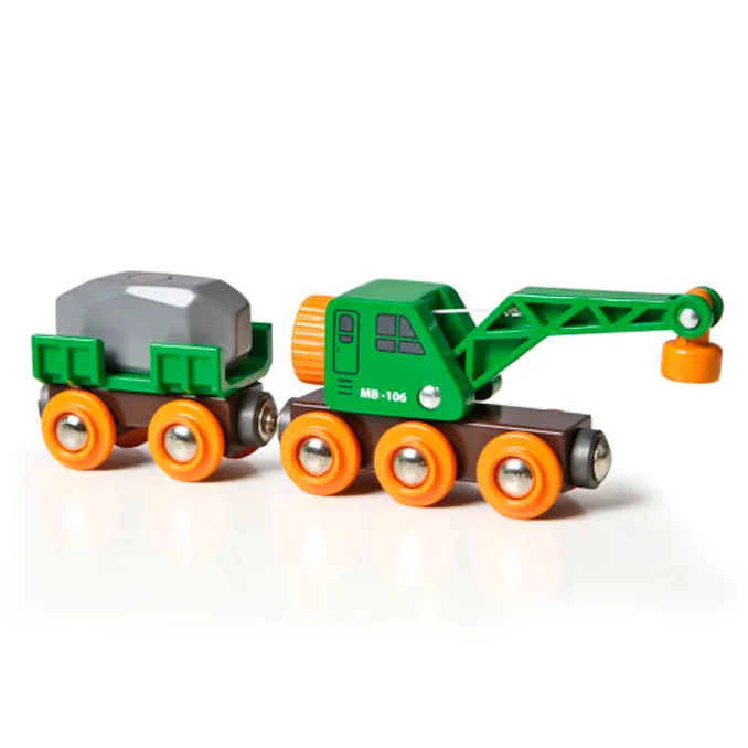 BRIO Kranwagen mit Anhänger