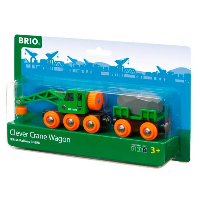 BRIO Kranwagen mit Anhänger