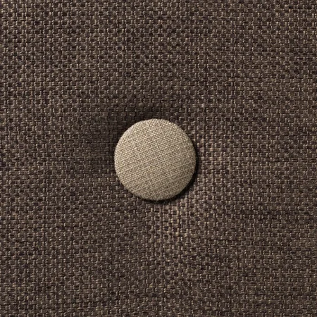 4-fache Matratze, braun mit sandfarbenen Knöpfen, by KlipKlap
