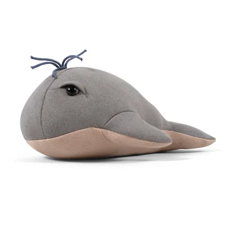 Filibabba Stofftier, Willie der Wal grau - 30 cm