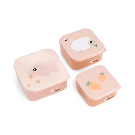 Done by Deer Snack Box Set 3 Stk. Tiny Farm - Powder