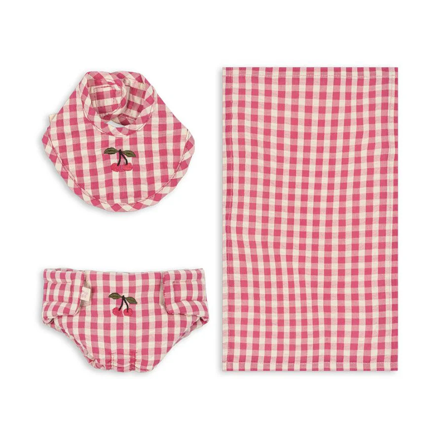 Konges Sløjd Puppen-Set, bubblegum check