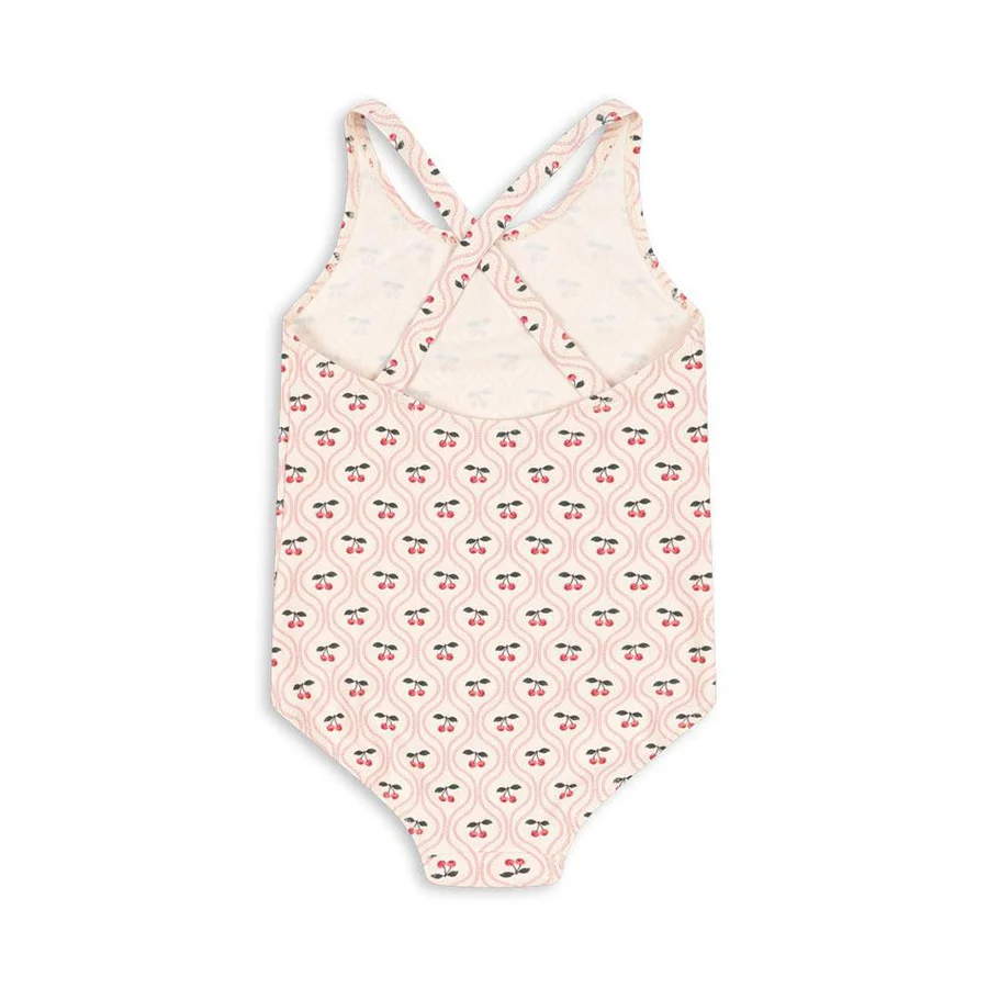 Konges Sløjd Merle Badeanzug, cherry pink motif