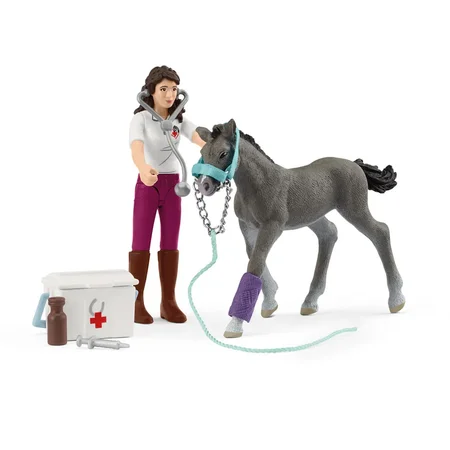 Schleich Fohlen bei der Tierärztin