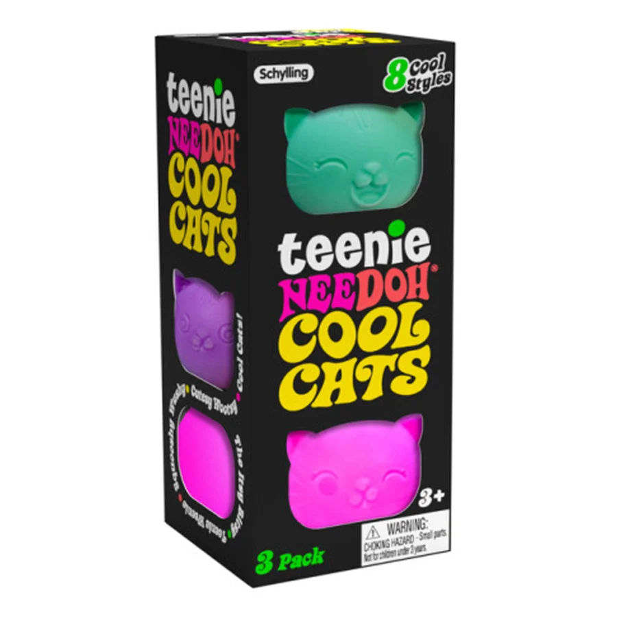  3er-Pack Teenie-Katzen Fidget-Bälle, NeeDoh