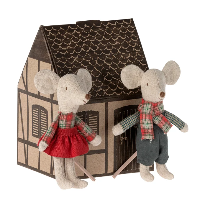 Maileg Wintermaus Zwillinge, kleiner Bruder & -Schwester