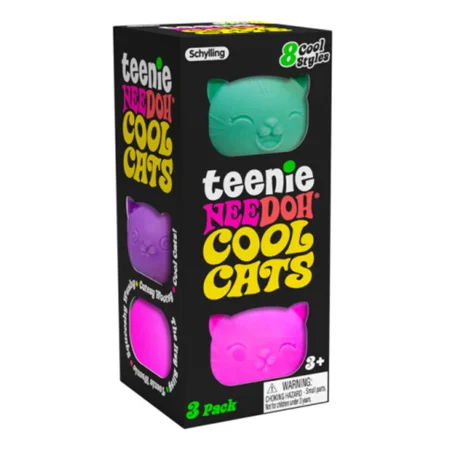  3er-Pack Teenie-Katzen Fidget-Bälle, NeeDoh