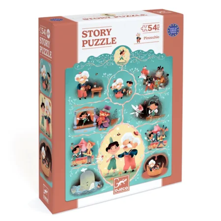 Djeco Story Puzzle, Pinocchio - 54 Stück