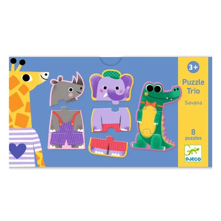 Djeco Trio-Puzzle, Dschungel