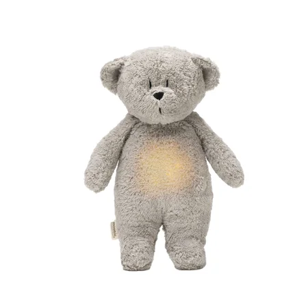 Moonie 2.0 Organic Humming Bjørn med lampe, gray