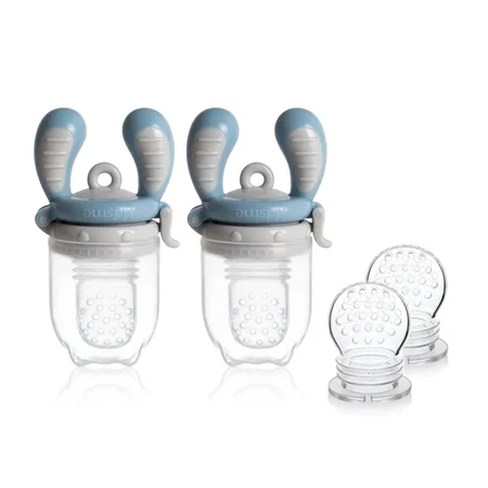 Kidsme Fruchtsauger Starter-Paket 2er-Pack, azure