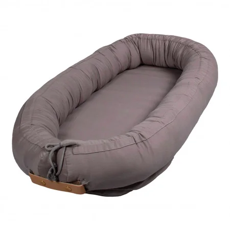 Filibabba Premium Kapok-Babynestchen, grau