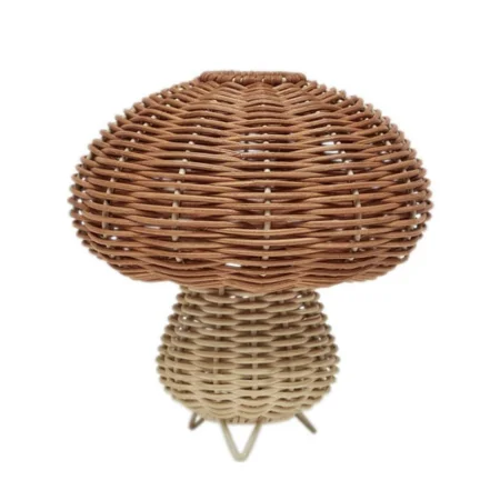 OYOY Rattan Mushroom Nachtlampe, nature