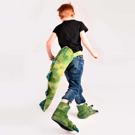 Dinosaur fødder og hale