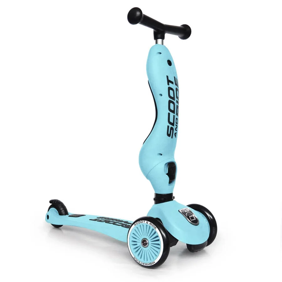 Scoot and Ride 2-i-1 Laufrad, Highway Kick 1 - blueberry