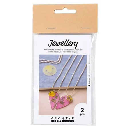 Creativ Company Mini DIY Bastel-Set Schmuck, Freundschaftshalsketten