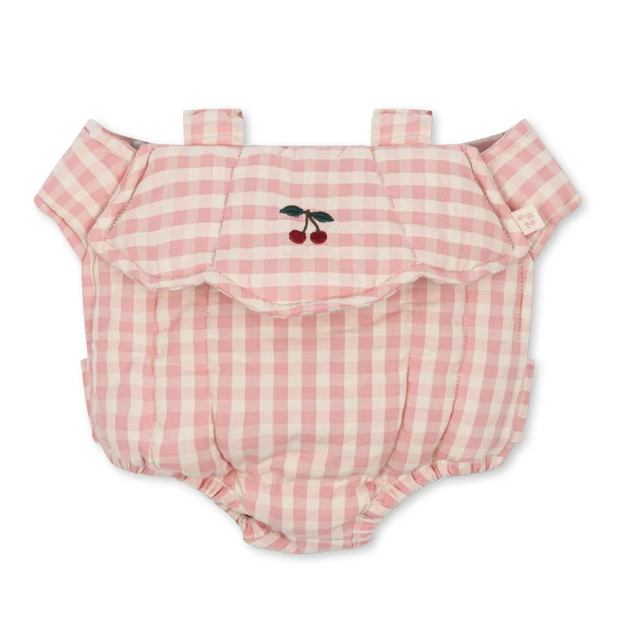 Konges Sløjd Puppen-Babytrage, powder pink check