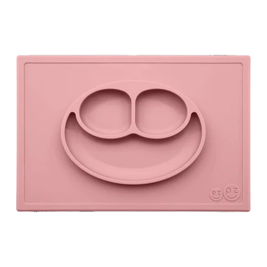 EZPZ happy mat, Teller und Tischset in einem - staubig rosa