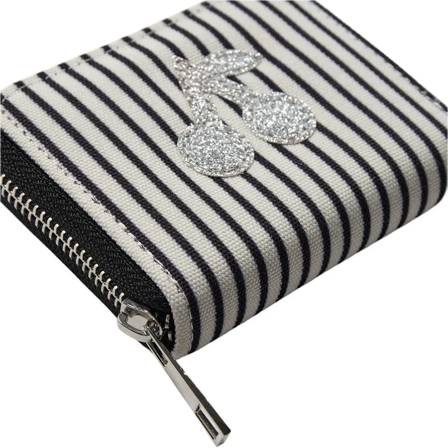 Portemonnaie, White Black striped, Sofie Schnoor 