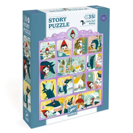 Djeco Story Puzzle, Rotkäppchen - 35 Teile