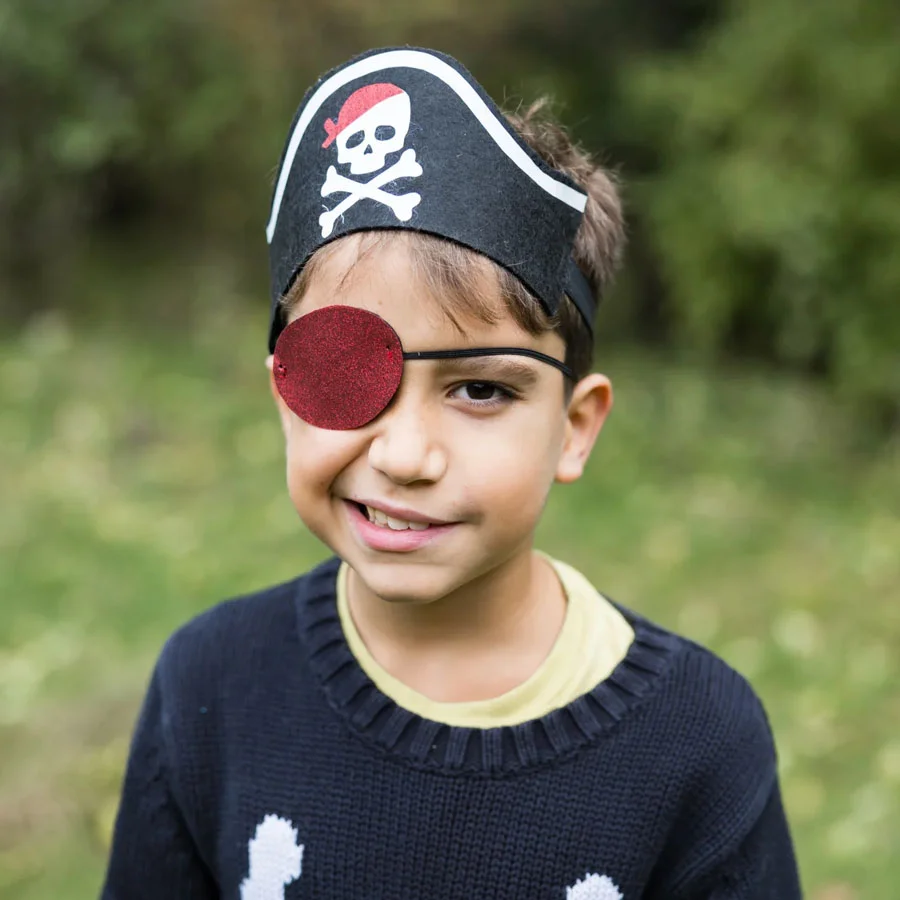 Great Pretenders Piraten Hut Bandana mit Augenklappe