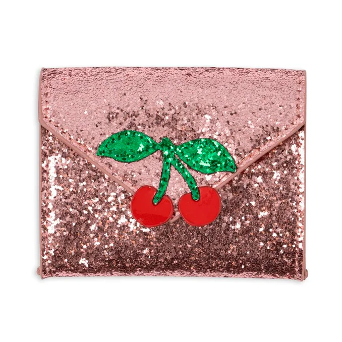 Konges Sløjd Love Letter Portemonnaie, pink glitter