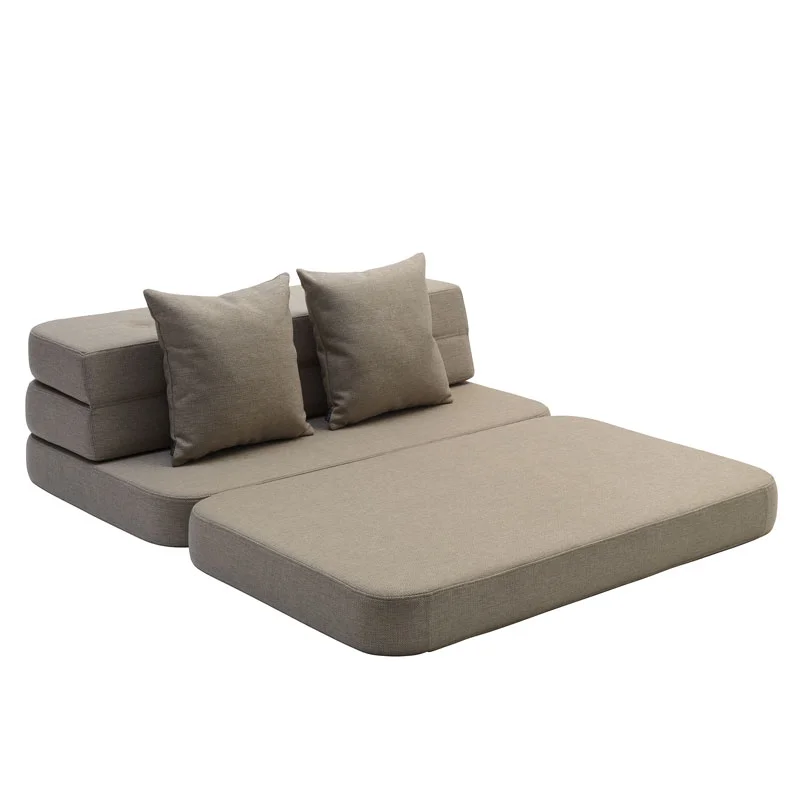 3-Fold Sofa 120 cm, sandfarben, byKlipKlap