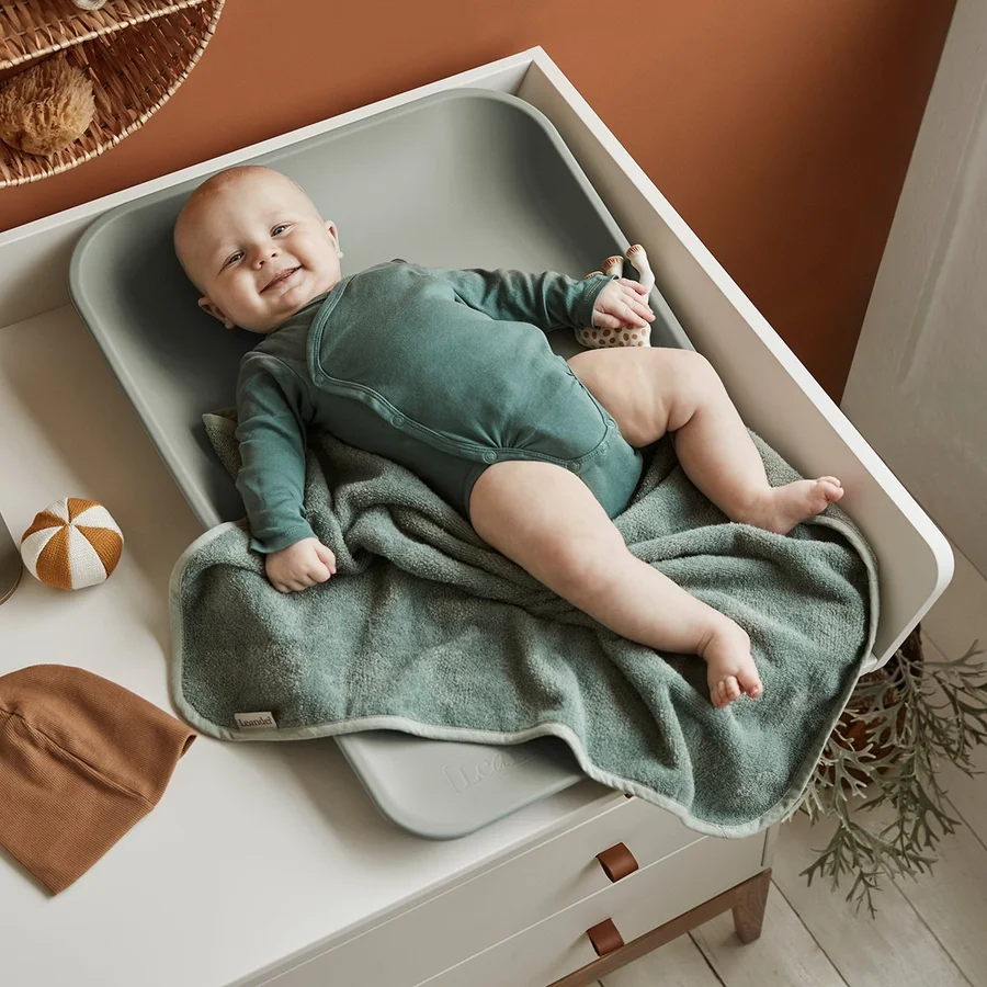 Leander Matty Wickelauflage, sage green