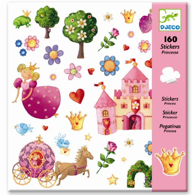 Djeco Sticker mit Prinzessin