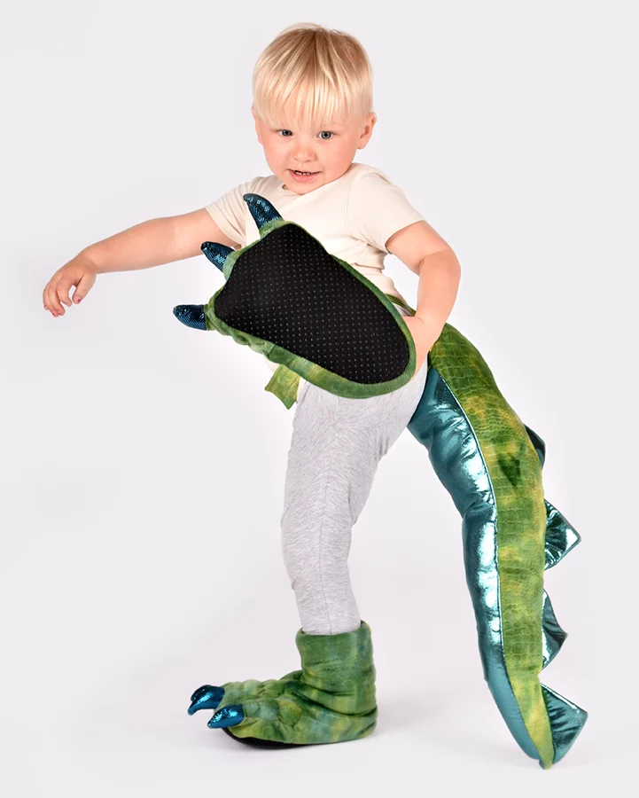Dinosaur fødder og hale