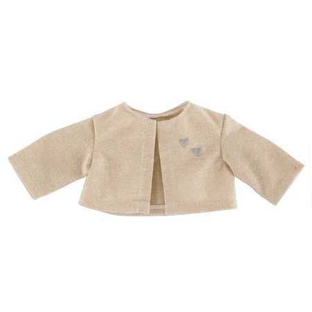 Corolle dukketøj, ma Corolle guldfarvet cardigan 36 cm
