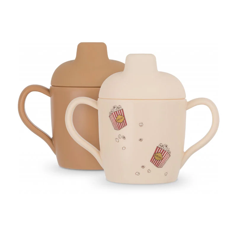 Konges Sløjd 2-pak tudekop, Popcorn/Light Brown