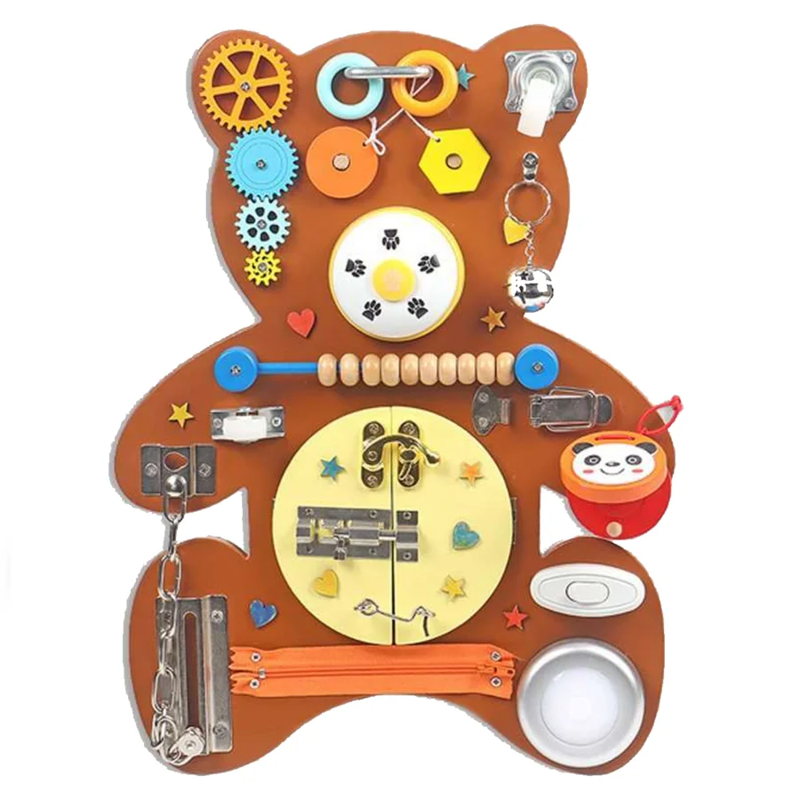 Tragbares Activity Board, Teddybär, Hemmingsen Kids